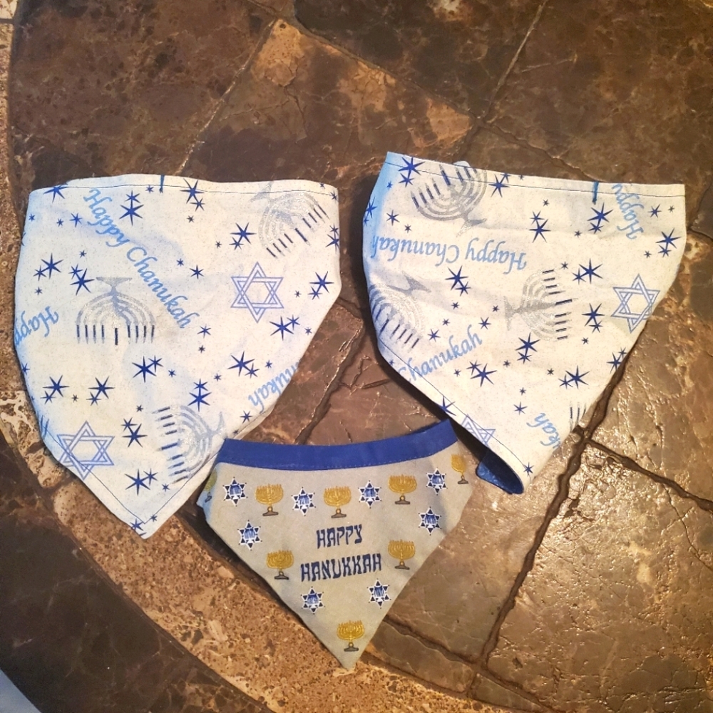 Special Made Happy Chanukah Happy Hanukkah Bandanas NWOT